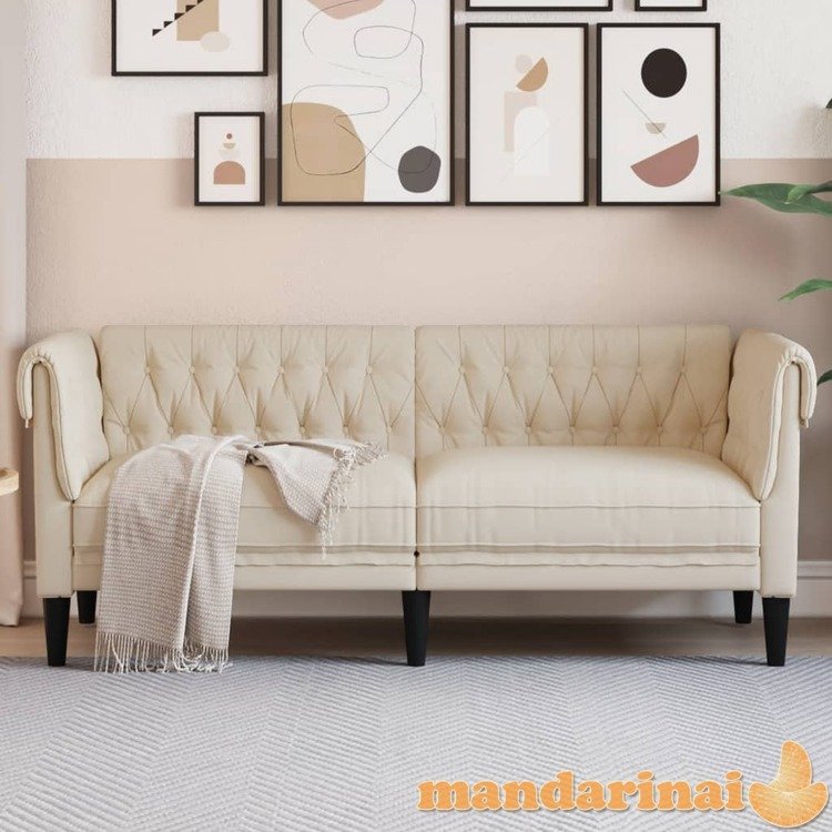 Dvivietė chesterfield sofa, linas