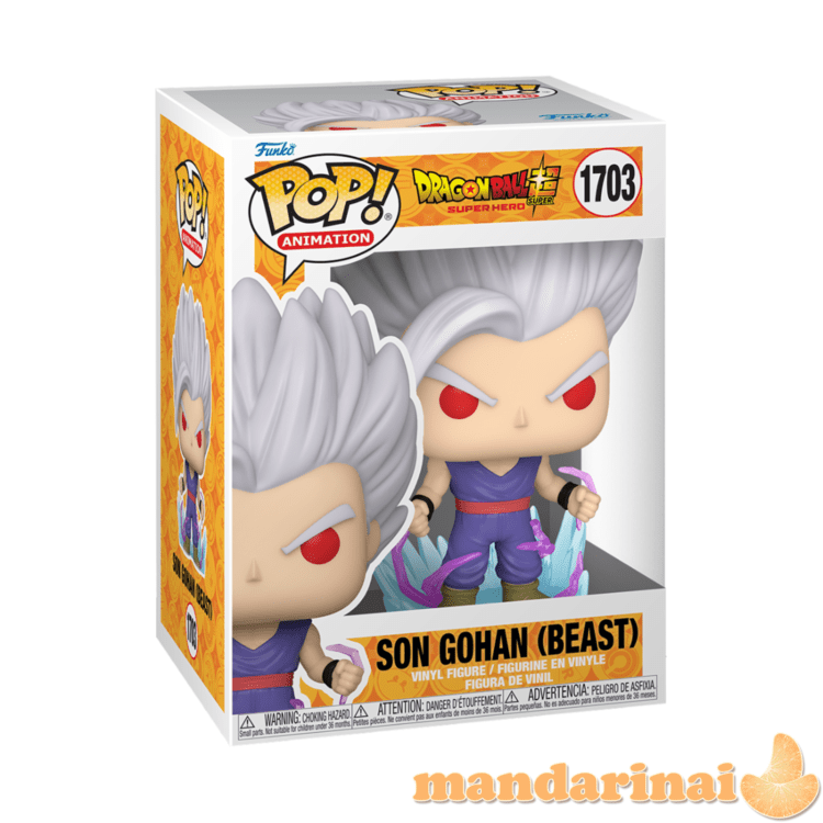 FUNKO POP! Vinilinė figūrėlė: Dragon Ball Super: Super Hero - Gohan (w/ Chase)