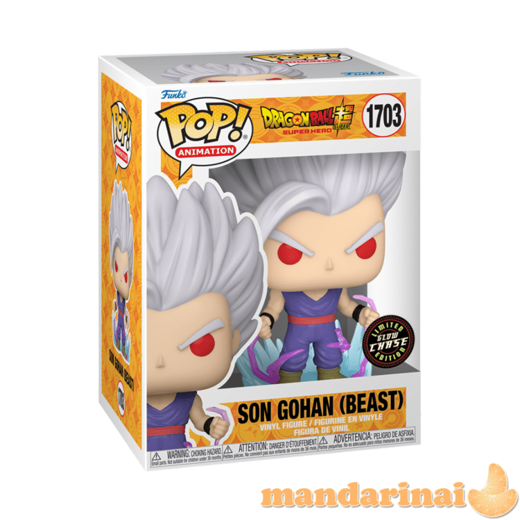 FUNKO POP! Vinilinė figūrėlė: Dragon Ball Super: Super Hero - Gohan (w/ Chase)