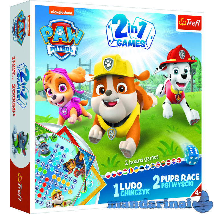 TREFL PAW PATROL 2 in 1 žaidimas „Šuniukai-patruliai“