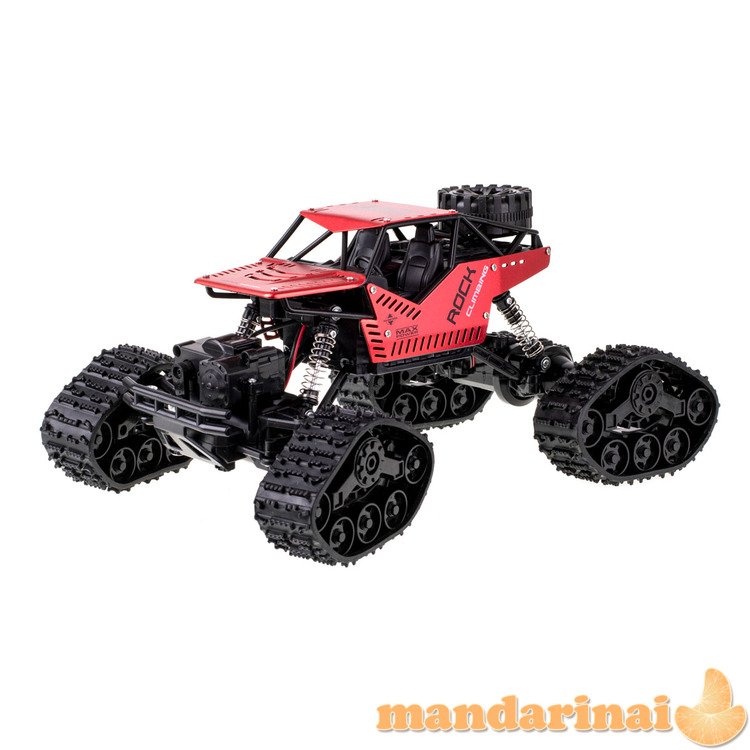 RC Rock Crawler 4x4 automobilis LHC012 auto 2-in-1 raudonas