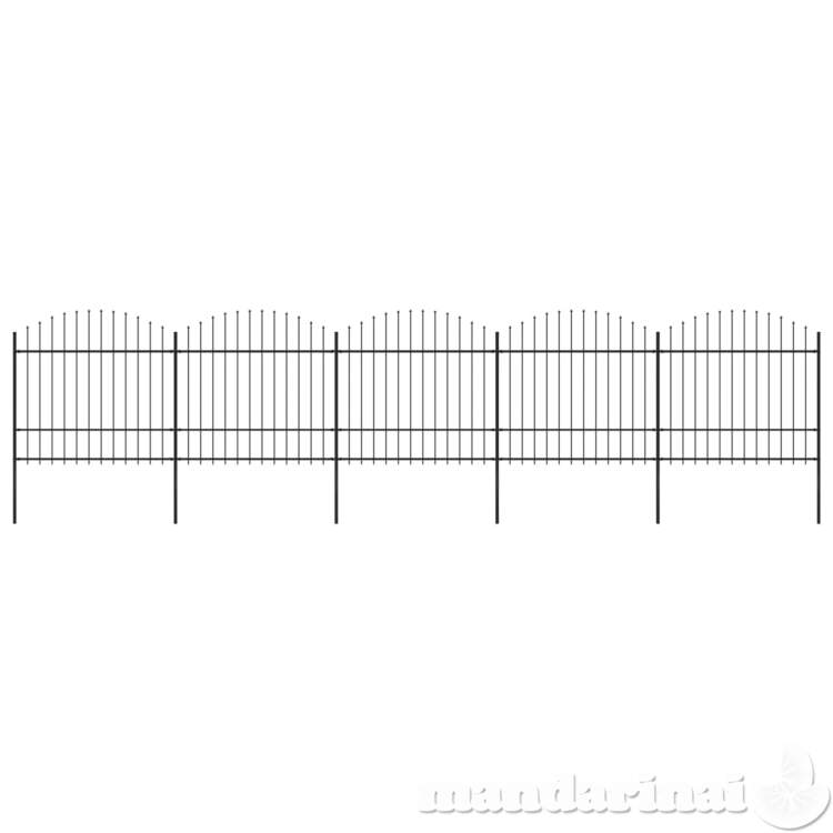 Sodo tvora su iečių viršug., juoda, (1,5-1,75)x8,5m, plienas