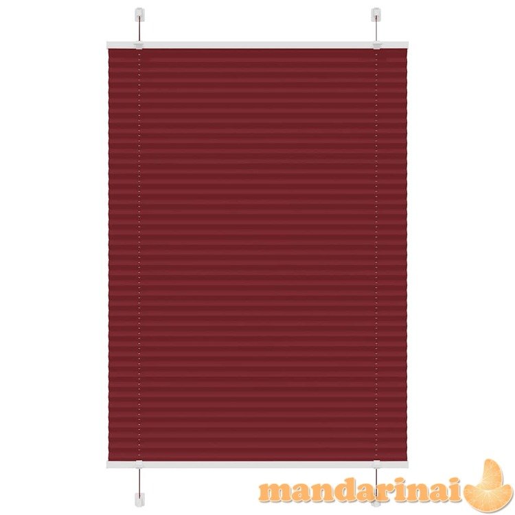 Plisuota žaliuze bordo raudona 95x150 cm audinio plotis 94,4 cm