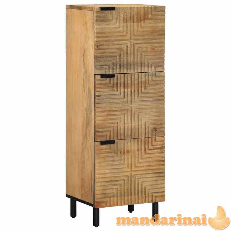 Highboard brown 40x33x110 cm masyvo medžio mango