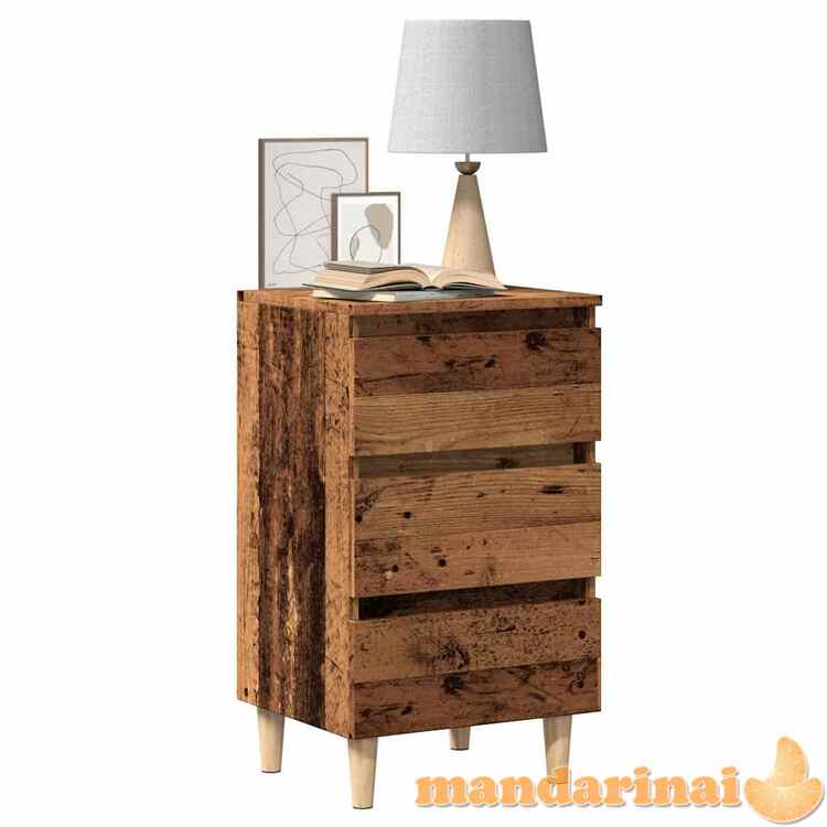 Spintelė prie lovos old wood 40x35x69 cm engineered wood