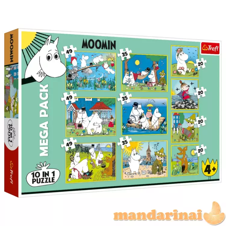 TREFL MOOMIN 10 dėlionių rinkinys „Moomin“