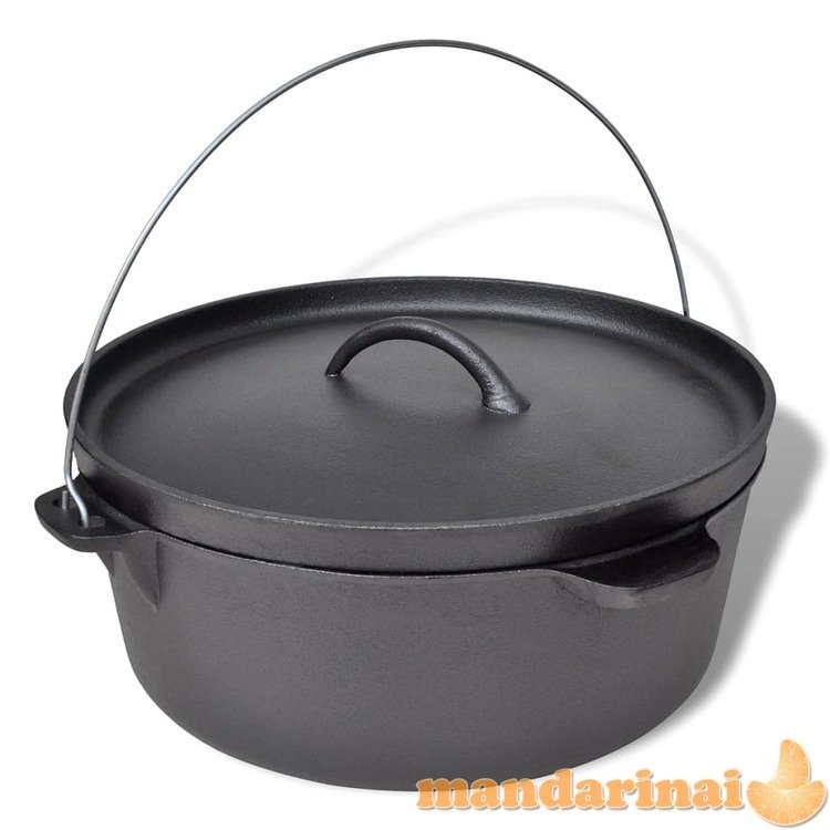 Ketaus puodas dutch oven 11,3 l, su priedais