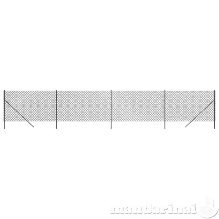 Tinklinė tvora, antracito spalvos, 1,4x10m