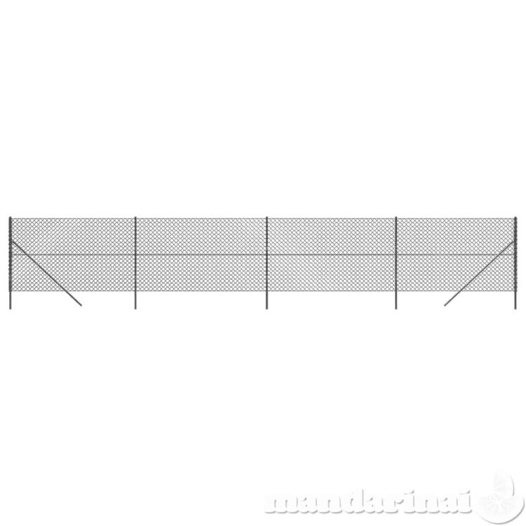 Tinklinė tvora, antracito spalvos, 2,2x10m