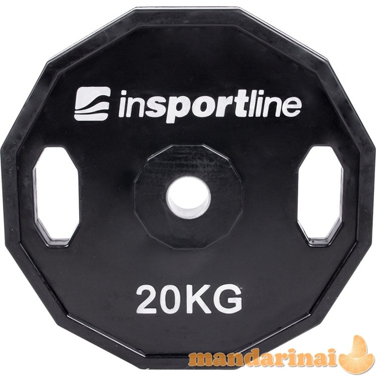 Guma padengtas svoris 30mm inSPORTline Ruberton 20kg