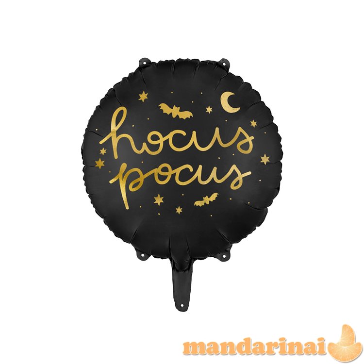 Foil balloon Hocus Pocus, 45 cm, black