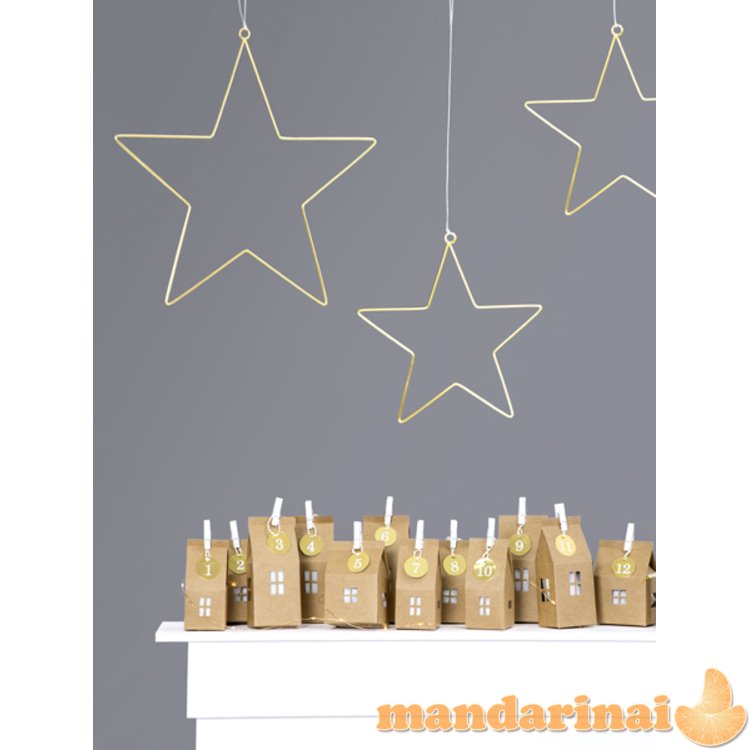 Metal hanging decorations Stars, mix (1 pkt / 2 pc.)