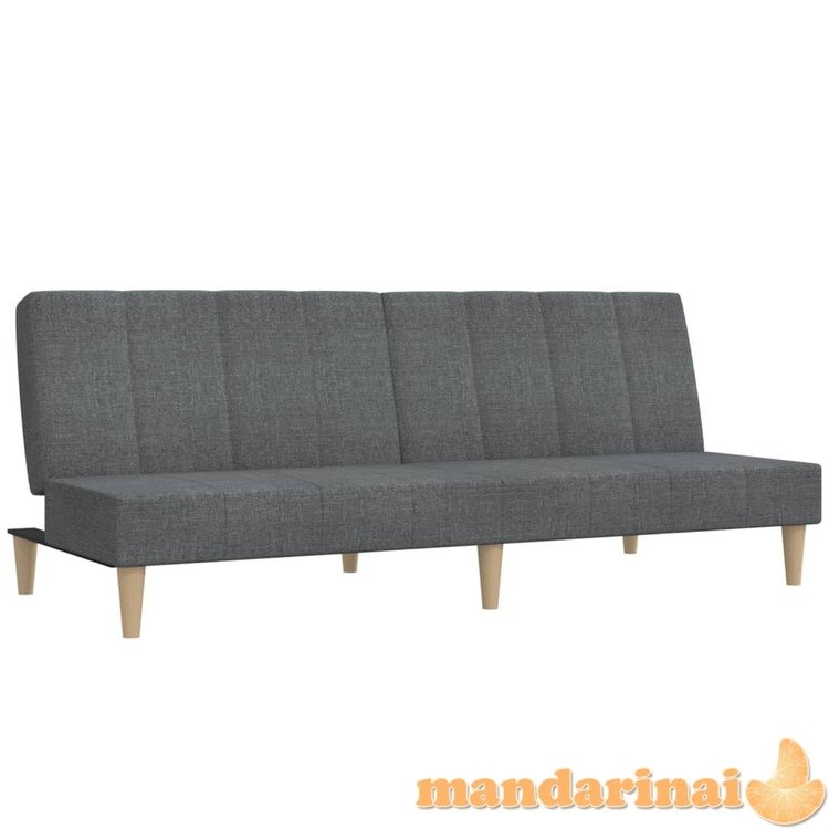 Dvivietė sofa-lova, šviesiai pilkos spalvos, audinys