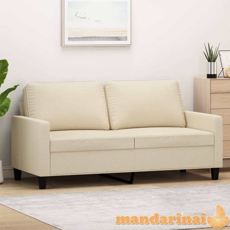 Dvivietė sofa, kreminės spalvos, 140cm, audinys