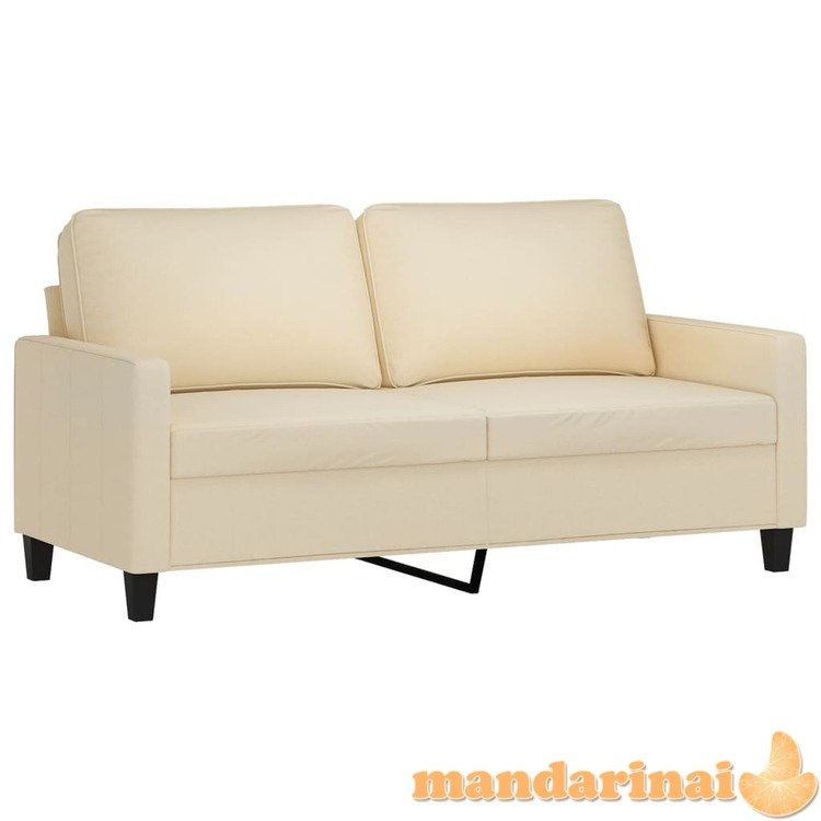 Dvivietė sofa, kreminės spalvos, 140cm, audinys