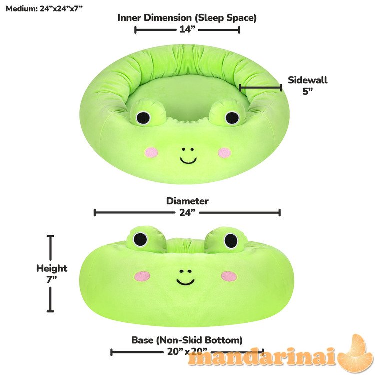 SQUISHMALLOWS Pet bed Wendy The Frog, 60 cm