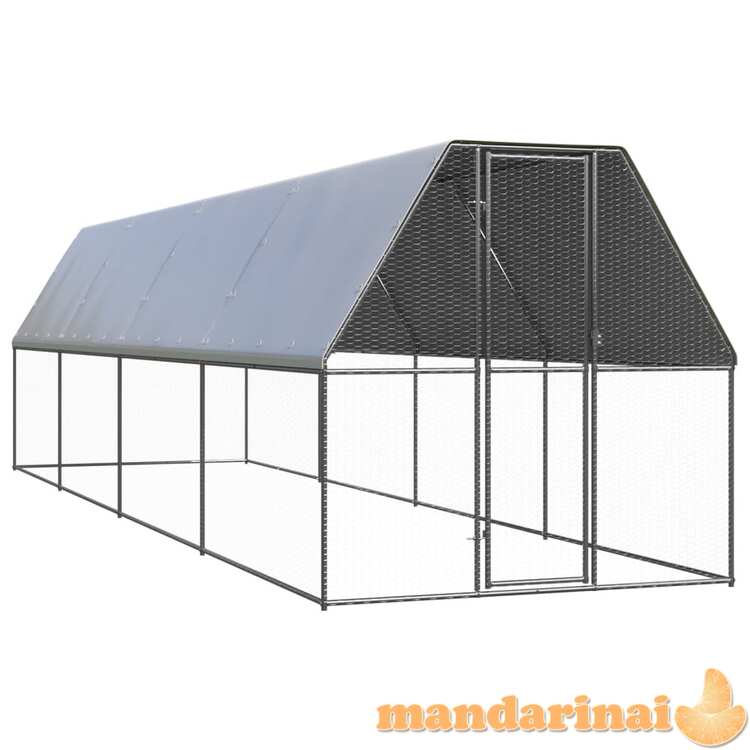 Lauko narvas viščiukams, 2x8x2m, galvanizuotas plienas