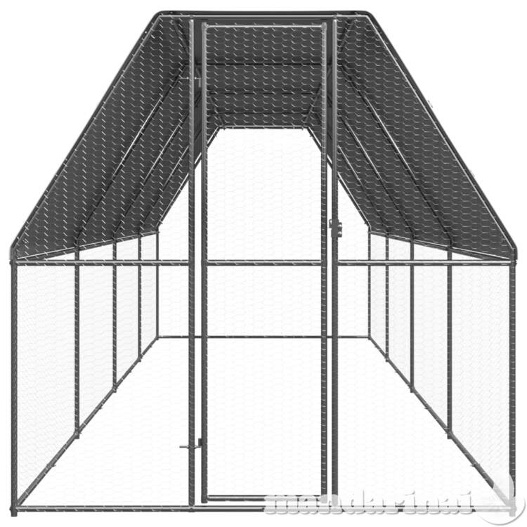 Lauko narvas viščiukams, 2x8x2m, galvanizuotas plienas