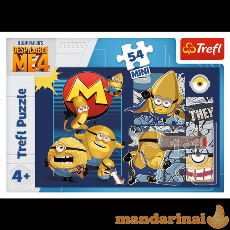 TREFL MINIONS mini dėlionė, 54 det.