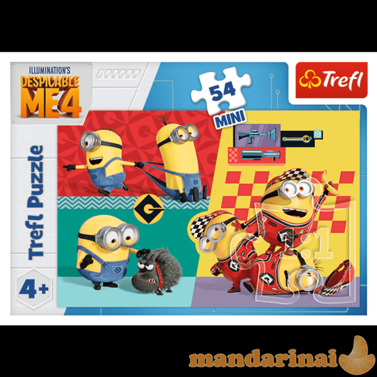 TREFL MINIONS mini dėlionė, 54 det.