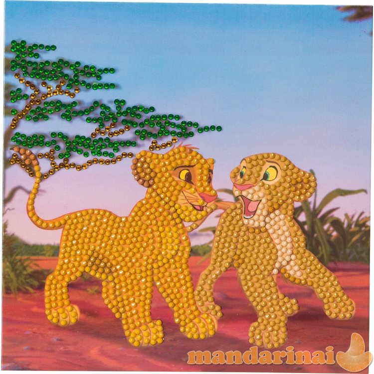 DISNEY CRYSTAL ART Atvirukas „Simba ir Nala“