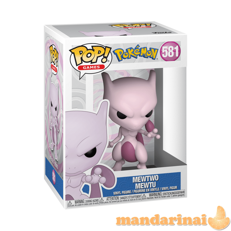 FUNKO POP! Vinilinė figūrėlė POKEMON: MEWTWO, 13 cm