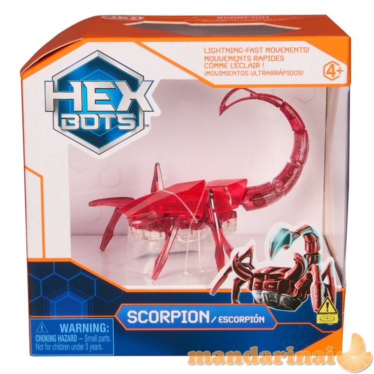 HEX BOTS Interaktyvus skorpionas