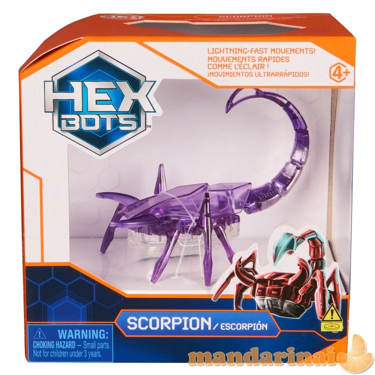 HEX BOTS Interaktyvus skorpionas