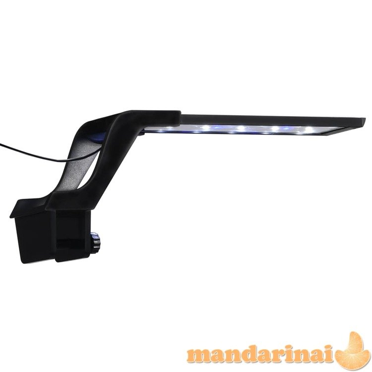 Led akvariumo lempa su spaustuku, mėlyna ir balta, 25-45cm