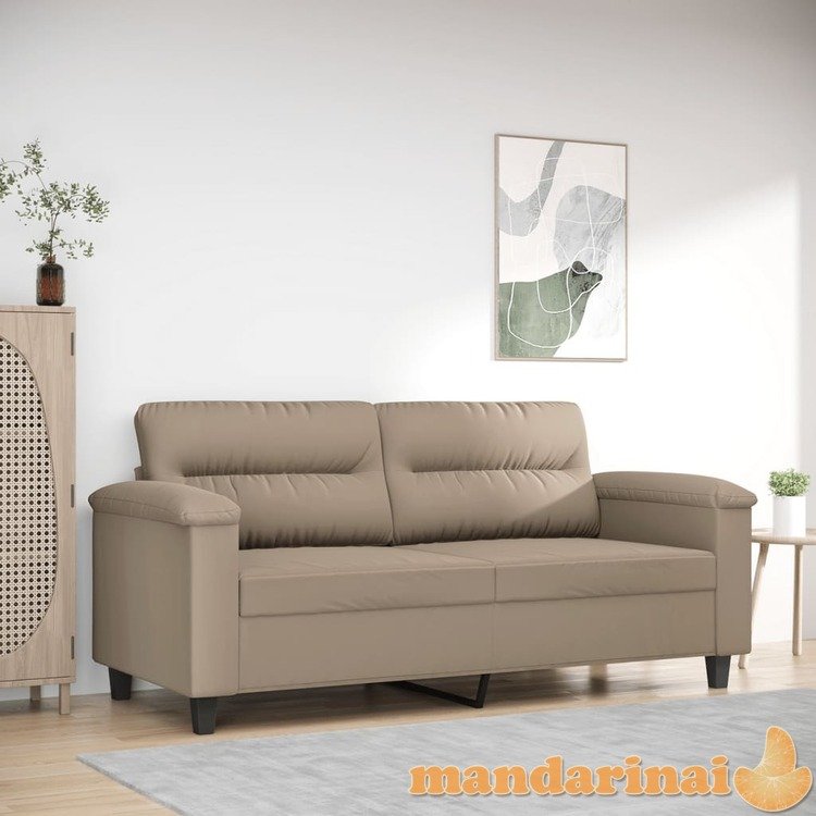 Dvivietė sofa, taupe spalvos, 140cm, mikropluošto audinys