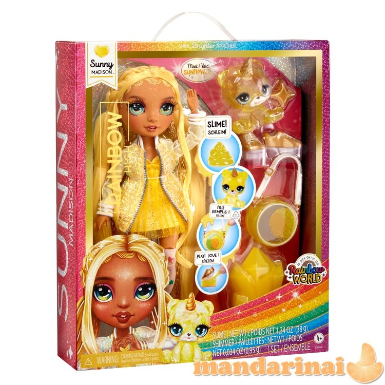 RAINBOW HIGH lelė Classic Rainbow Fashion Sunny, 28cm