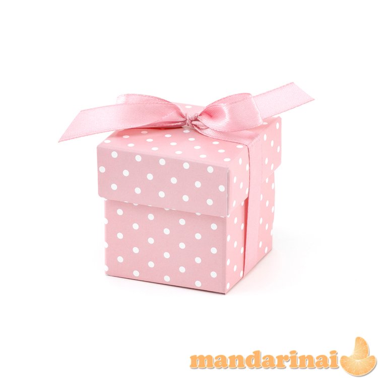 Boxes with dots, pink (1 pkt / 10 pc.)