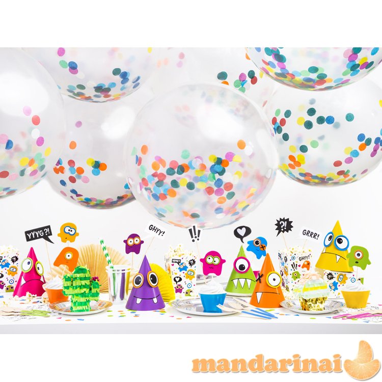 Party Hats Monsters, mix, 16cm (1 pkt / 6 pc.)