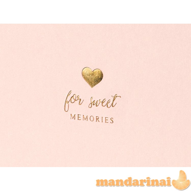 Guest Book For sweet memories, 20.5x20.5cm, powder pink, 22 pages