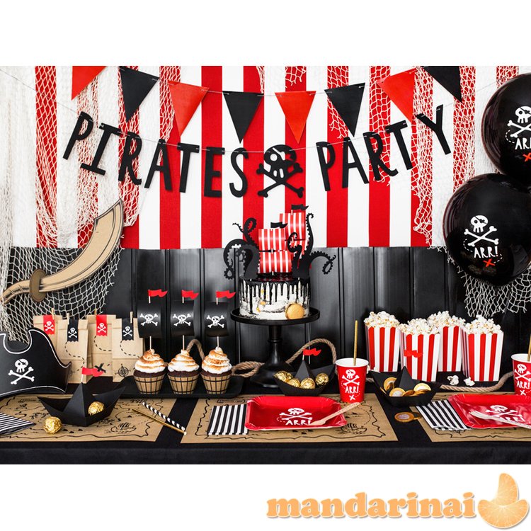 Cupcake kit Pirates Party (1 pkt / 6 pc.)