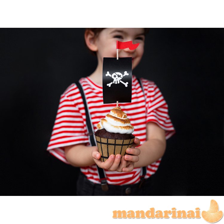 Cupcake kit Pirates Party (1 pkt / 6 pc.)