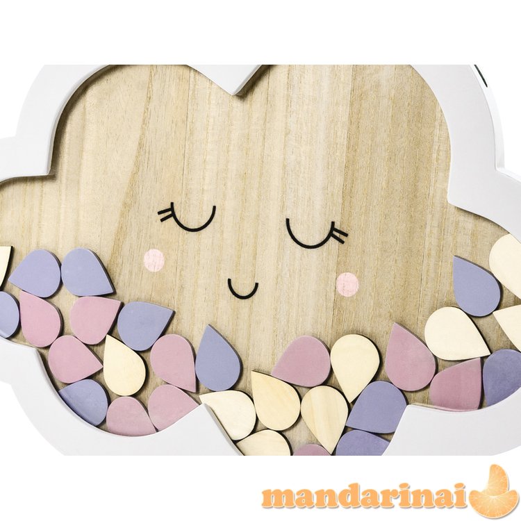 Wooden guest book - Cloud, 30.5x43cm