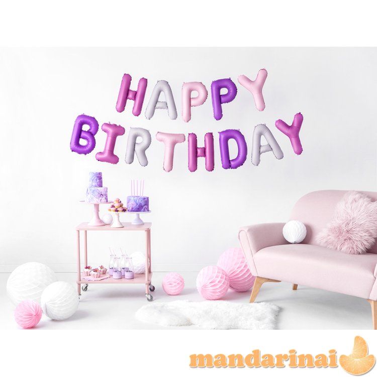 Plain birthday candles, light lilac, 14cm (1 pkt / 12 pc.)