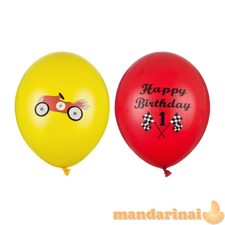 Balloons 30 cm, Happy Birthday, mix (1 pkt / 50 pc.)