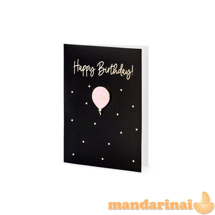 Card with enamel pin 30, 10.5x14.8cm