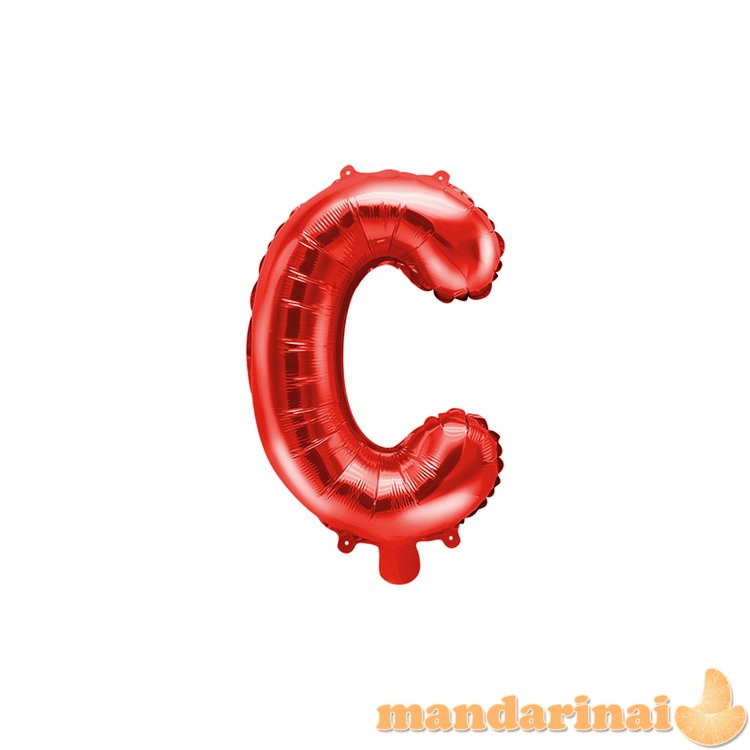 Foil Balloon Letter C , 35cm, red