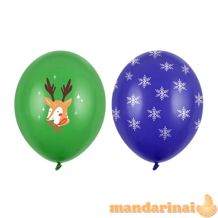 Balloons 30 cm, Merry Christmas, mix (1 pkt / 50 pc.)