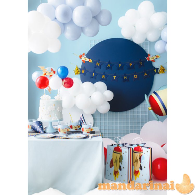 Balloon cake topper Plane, mix, 29 cm