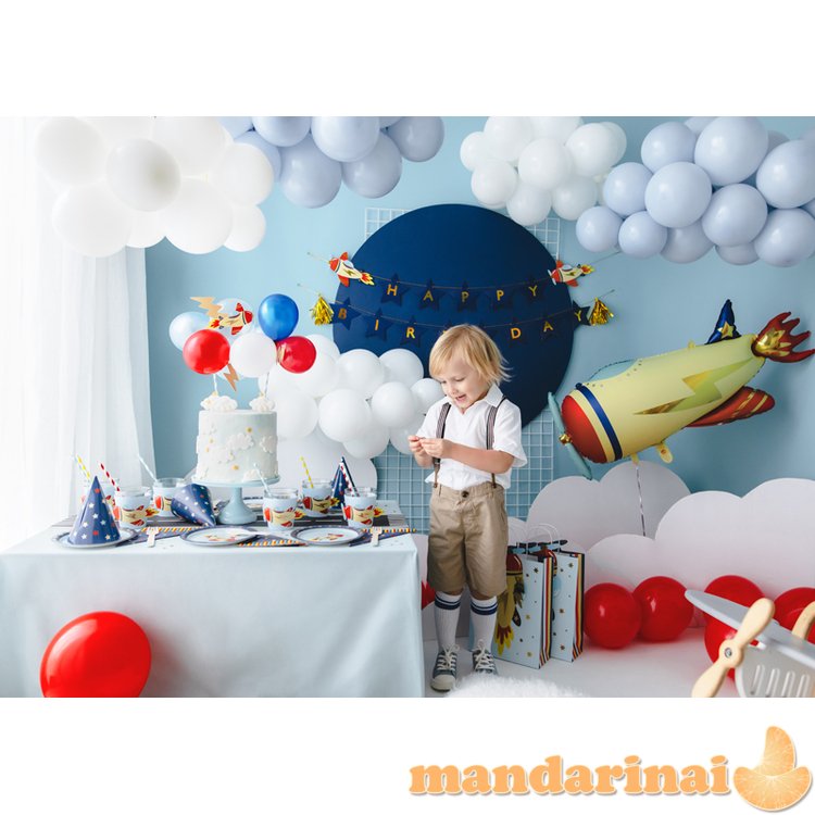 Balloon cake topper Plane, mix, 29 cm