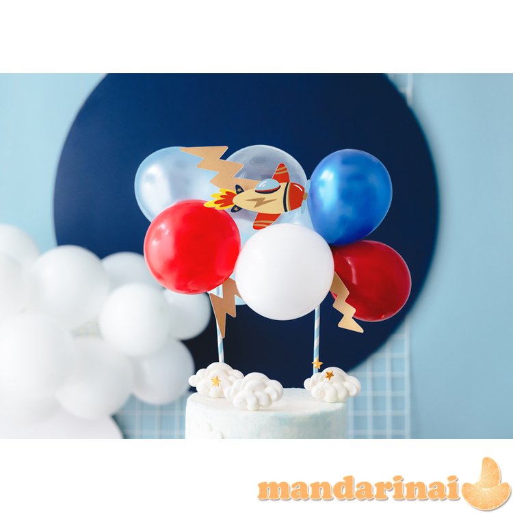 Balloon cake topper Plane, mix, 29 cm