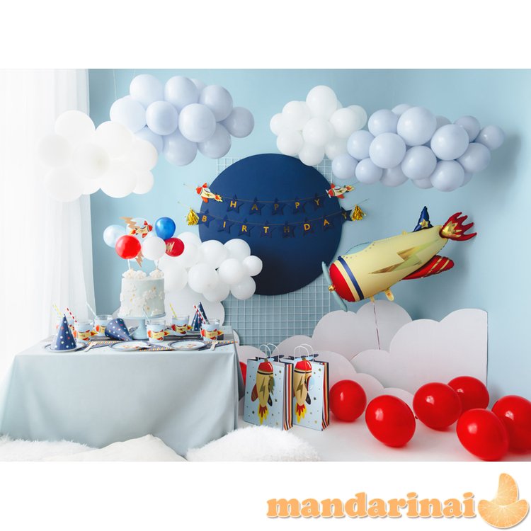 Balloon cake topper Plane, mix, 29 cm