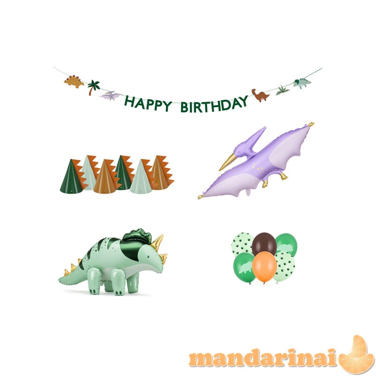 Foil balloons set - Dinosaurs, mix (1 pkt / 25 pc.)