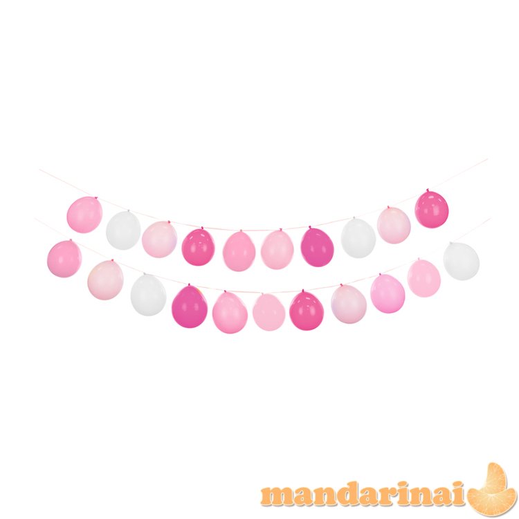 Balloon garland 3in1, pink