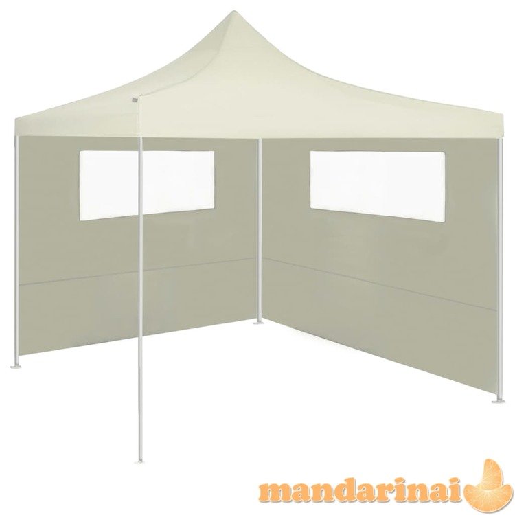 3070413  gazebo sidewall with windows 6x2 m cream (315302)