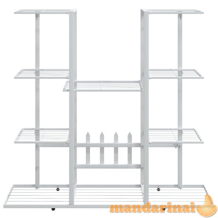 Gėlių stovas, baltos spalvos, 94,5x25x89cm, geležis
